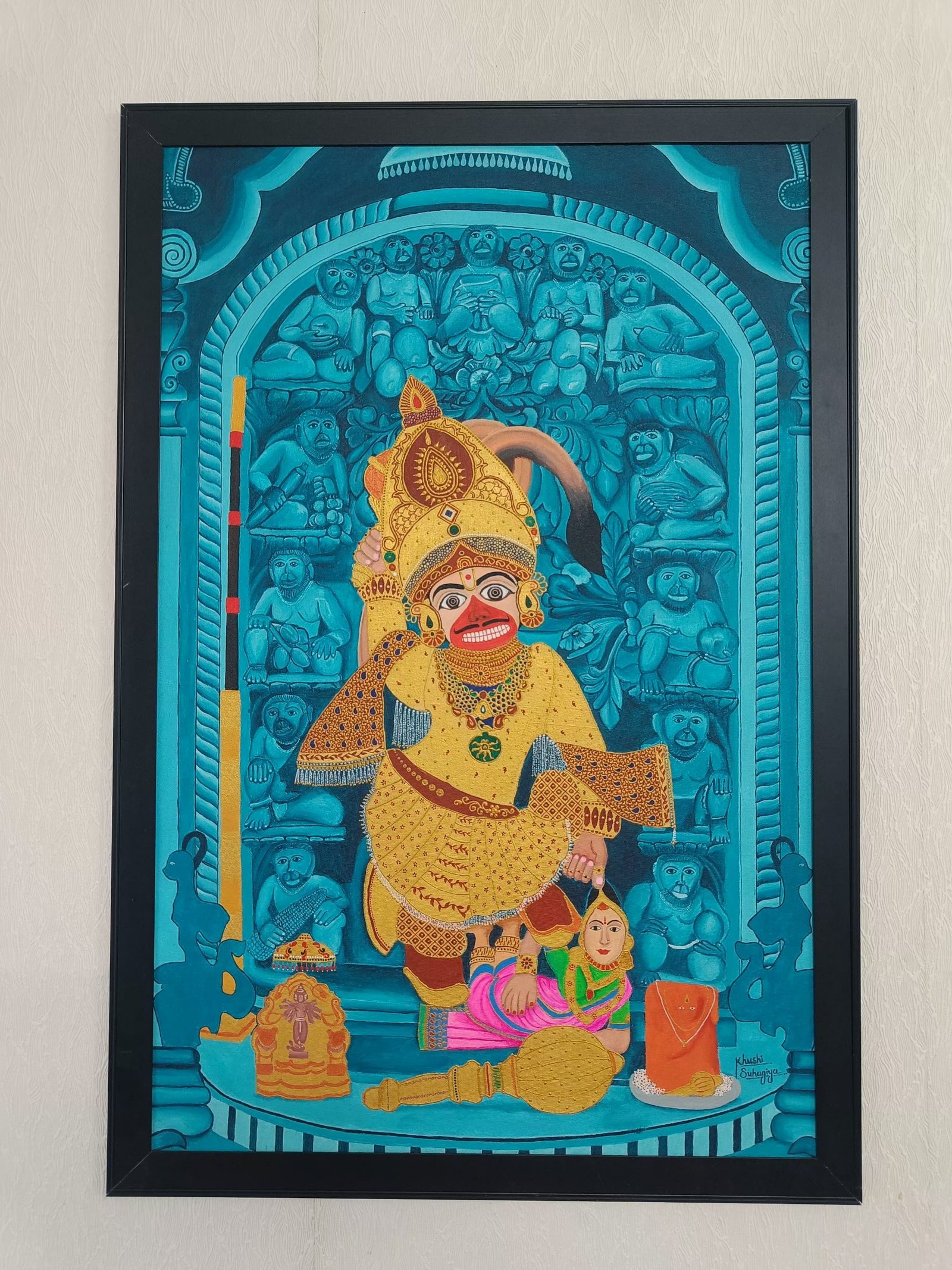 hand painted kashtbhanjan dev